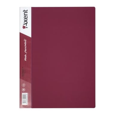 Папка з файлами Axent 10 sheet protectors, burgundy (1010-04-А) - фото 1