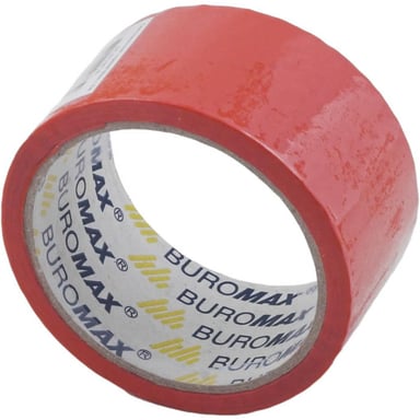 Скотч Buromax Packing tape 48мм x 35м х 43мкм, red (BM.7007-05) - фото 1