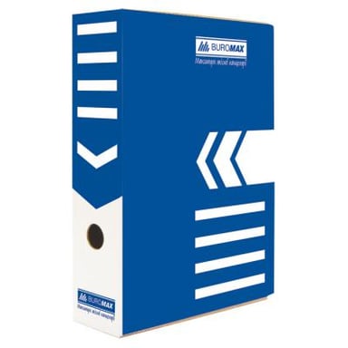 Архівний бокс Buromax 80мм, blue (BM.3260-02) - фото 1