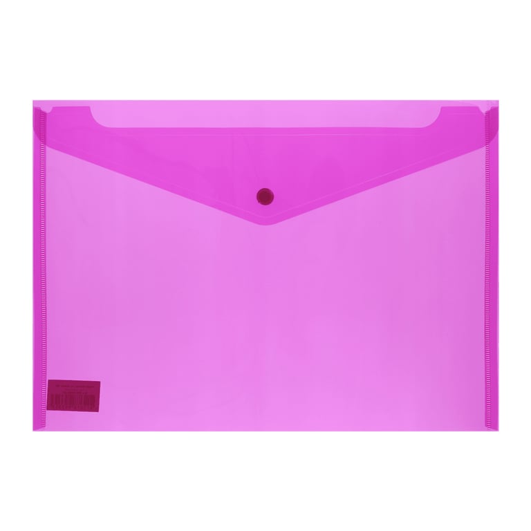 Папка – конверт Buromax А4, with a button, pink (BM.3926-10)