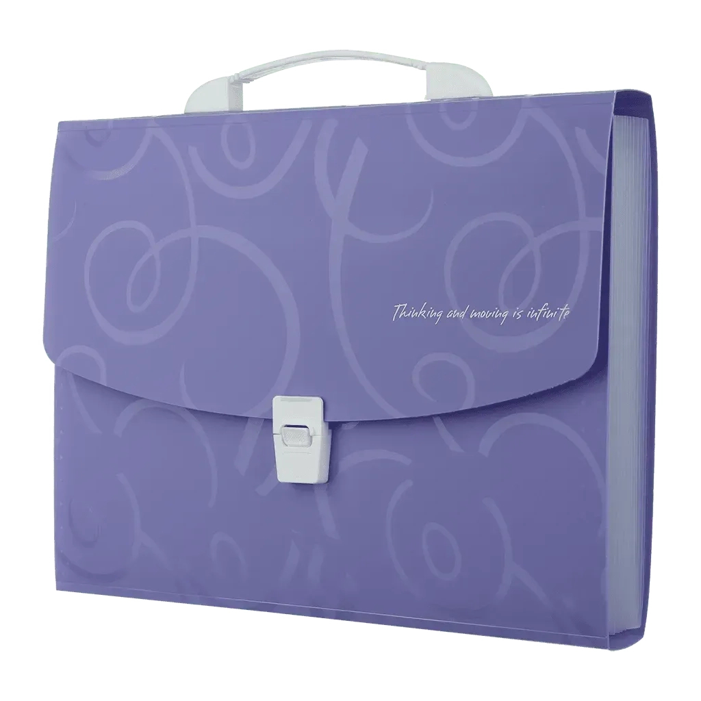 Папка - портфель Buromax A4/35мм, BAROCCO, violet (BM.3719-07) Папка - портфель Buromax A4/35мм, BAROCCO, violet (BM.3719-07)