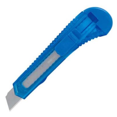 Ніж канцелярський Buromax 18мм, transparent plastic, JOBMAX (BM.4646) - фото 1