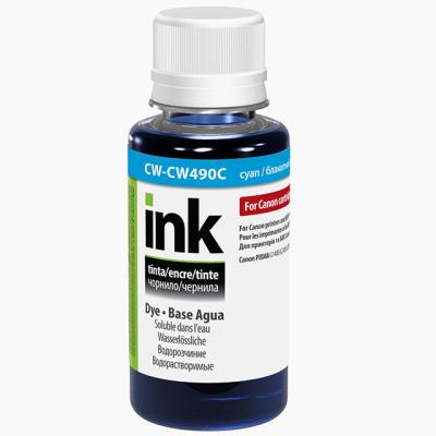 Чорнило ColorWay Canon GI-490 100мл Cyan (CW-CW490C01) - фото 1