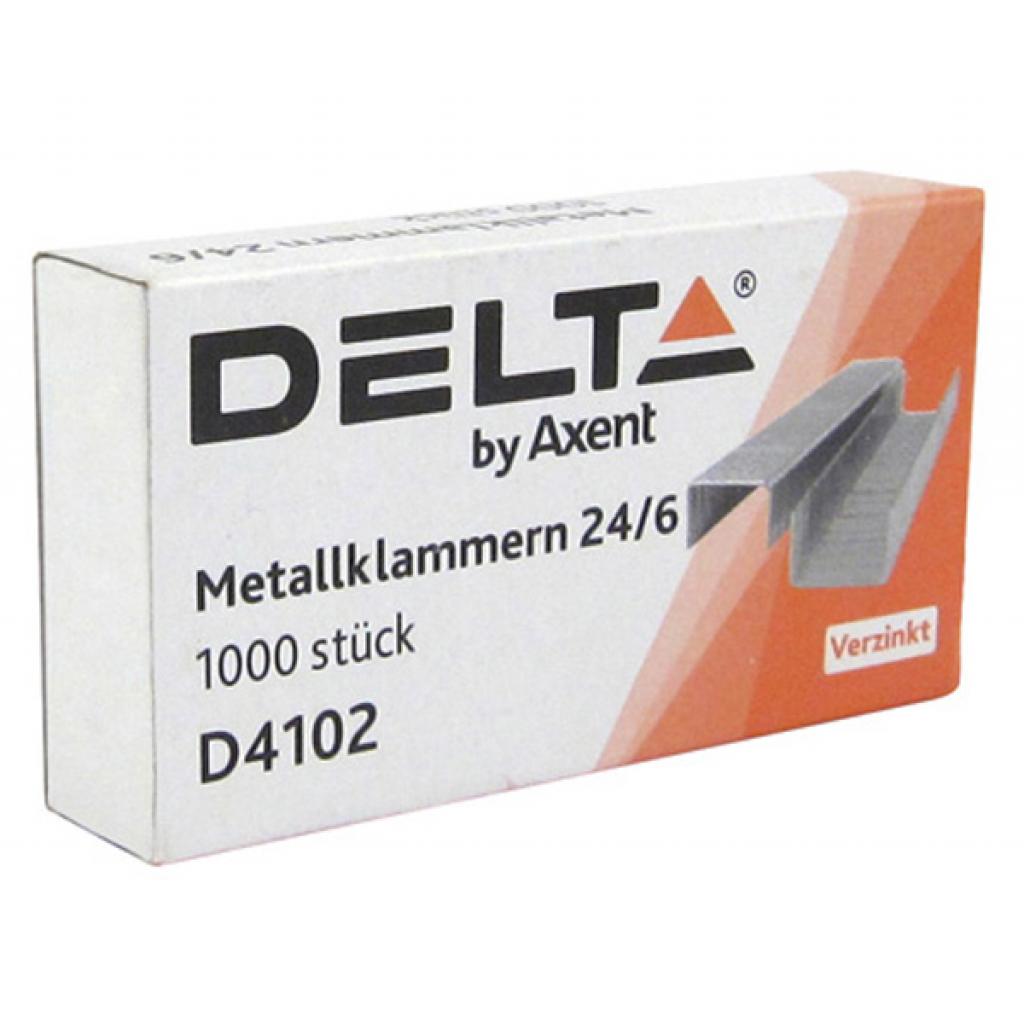 Скоби для канцелярського степлера №24/6, up to 30 sheets, 1000 шт Delta by Axent (D4102) - головне фото
