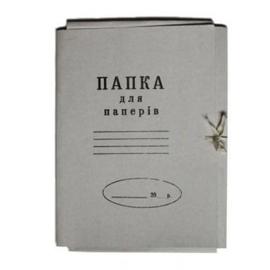 Папка на зав'язках Buromax А4, carton 0,4мм (glued flap) (BM.3356) - фото 1