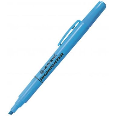 Маркер Centropen Fax 8722 1-4 мм, chisel tip, blue (8722/03) - фото 1
