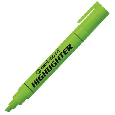 Маркер Centropen Fax 8852 1-4,6 мм, chisel tip, green (8852/04) - фото 1