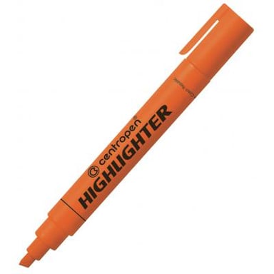 Маркер Centropen Fax 8852 1-4,6 мм, chisel tip, orange (8852/06) - фото 1