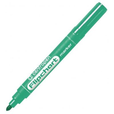 Маркер Centropen Flipchart 8550 2,5 мм, round tip, green (8550/04) - фото 1