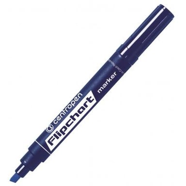 Маркер Centropen Flipchart 8560 1-4,6 мм, chisel tip, blue (8560/03) - фото 1