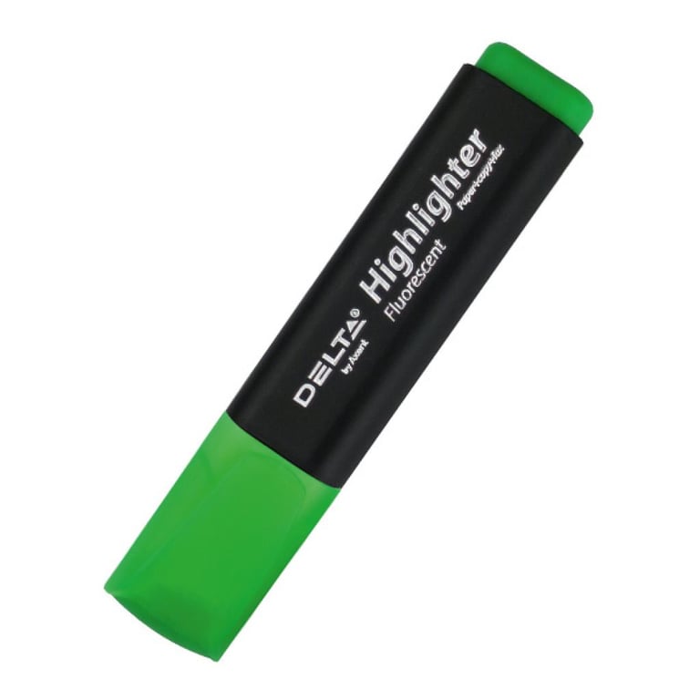 Маркер Delta by Axent Highlighter D2501, 2-4 мм, chisel tip, green (D2501-04) - фото 1