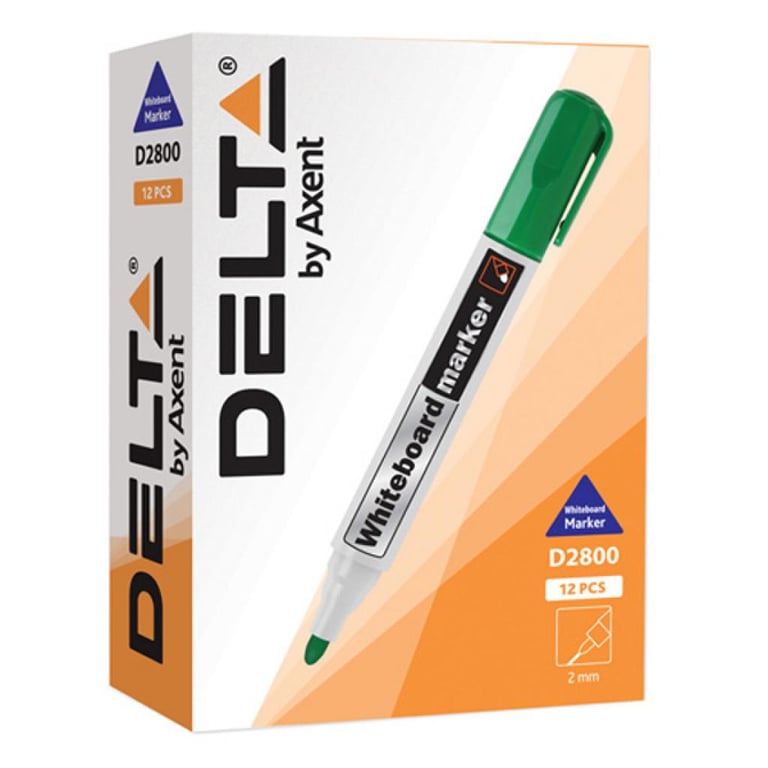Маркер Delta by Axent Whiteboard D2800, 2 мм, round tip, red (D2800-06) - фото 2