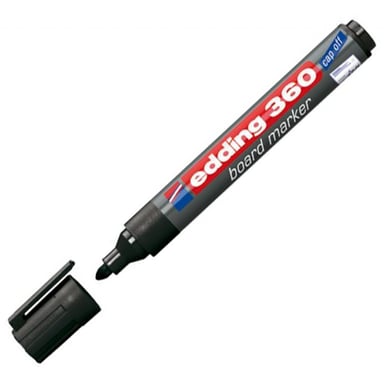Маркер Edding Board e-360 1,5-3 мм, round tip, black (360/01) - фото 1