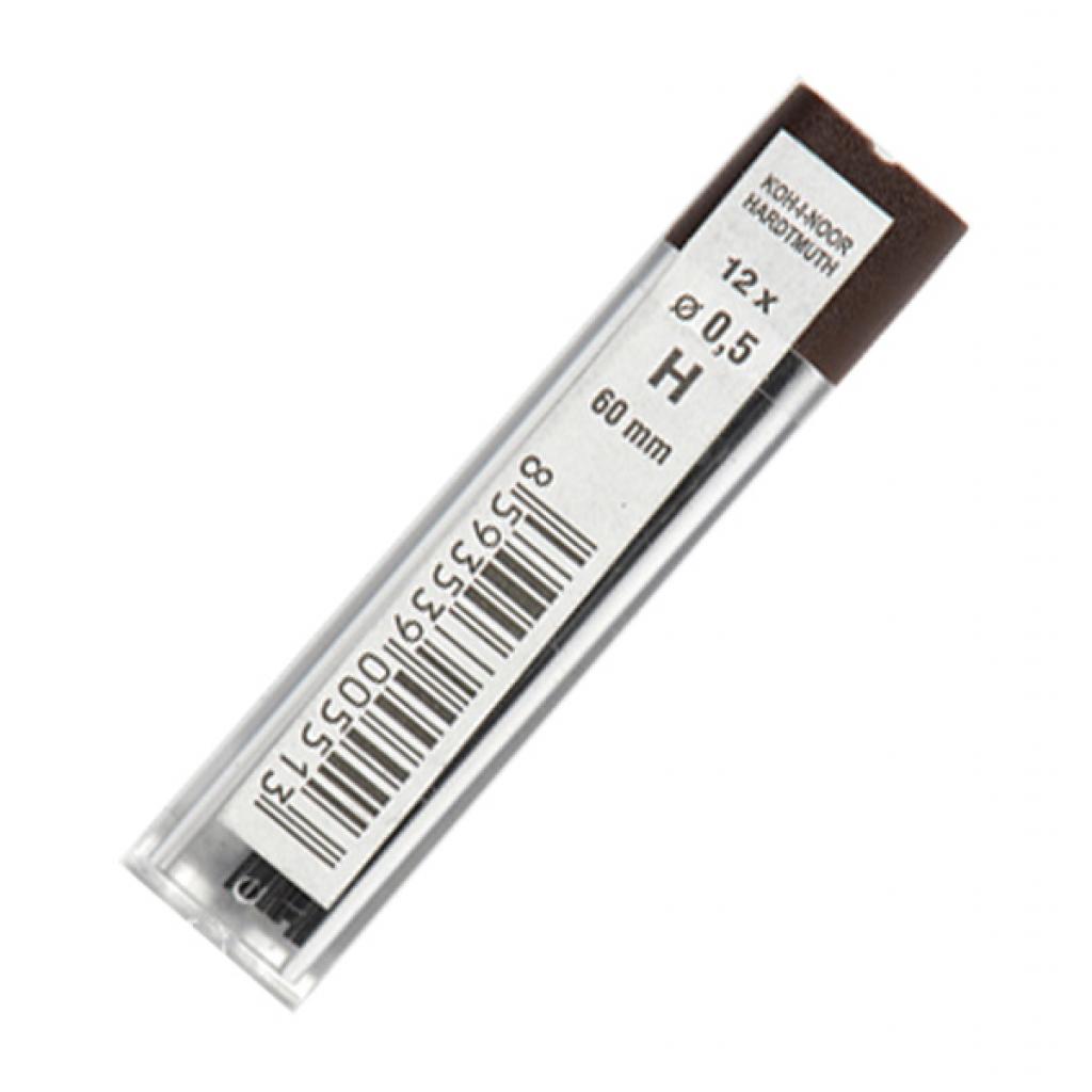Грифель для механічного олівця Koh-i-Noor 4152.H, 0.5 мм, 12шт (415200H005PK) Грифель для механічного олівця Koh-i-Noor 4152.H, 0.5 мм, 12шт (415200H005PK)