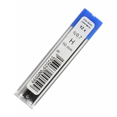 Грифель для механічного олівця Koh-i-Noor 4162.H, 0.7 мм, 12шт (416200H007PK) - фото 1