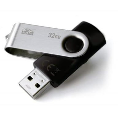 USB флеш накопичувач Goodram 32GB UTS2 (Twister) Black USB 2.0 (UTS2-0320K0R11) - фото 1