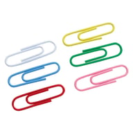 Скріпки канцелярські Axent rounded, colored, 28 мм, 100 шт. (4106-А) - фото 1
