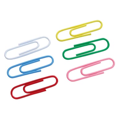 Скріпки канцелярські Axent rounded, colored, 28 мм, 100 шт. (4106-А) - фото 1