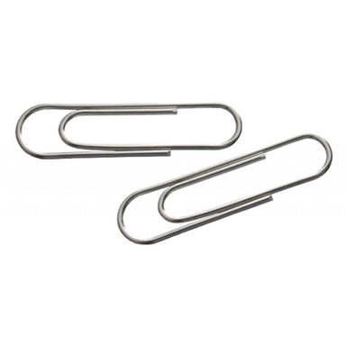 Скріпки канцелярські Axent rounded, nickel-plated, 28 мм, 100 шт. (4101-А) - фото 1
