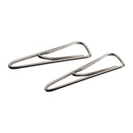 Скріпки канцелярські Axent triangular, nickel-plated, with a bend, 25мм 100шт (4105-А) - фото 1