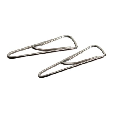 Скріпки канцелярські Axent triangular, nickel-plated, with a bend, 25мм 100шт (4105-А) - фото 1