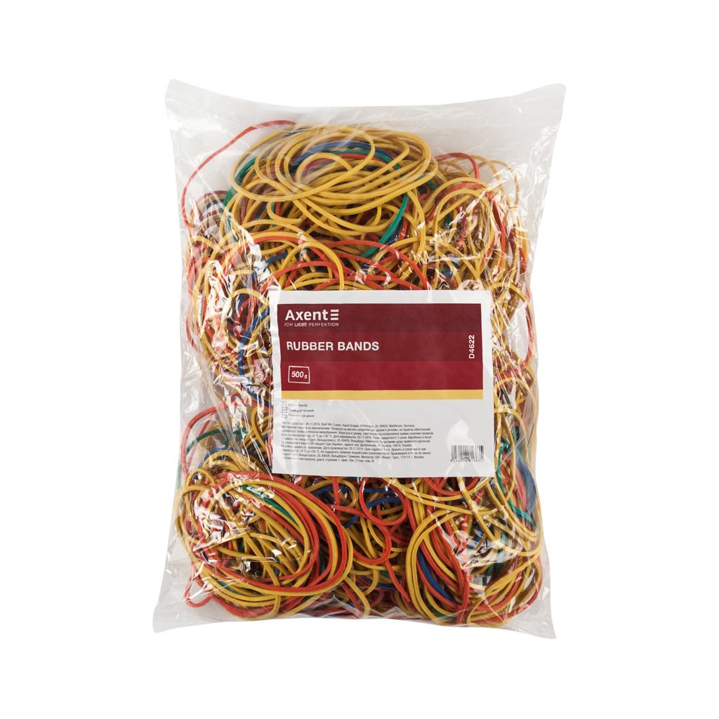 Резинки для грошей Delta by Axent assorted colors, 500г (D4622) Резинки для грошей Delta by Axent assorted colors, 500г (D4622)