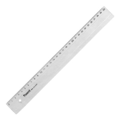 Лінійка Axent plastic, 30cm, clear (7330-А) - фото 1