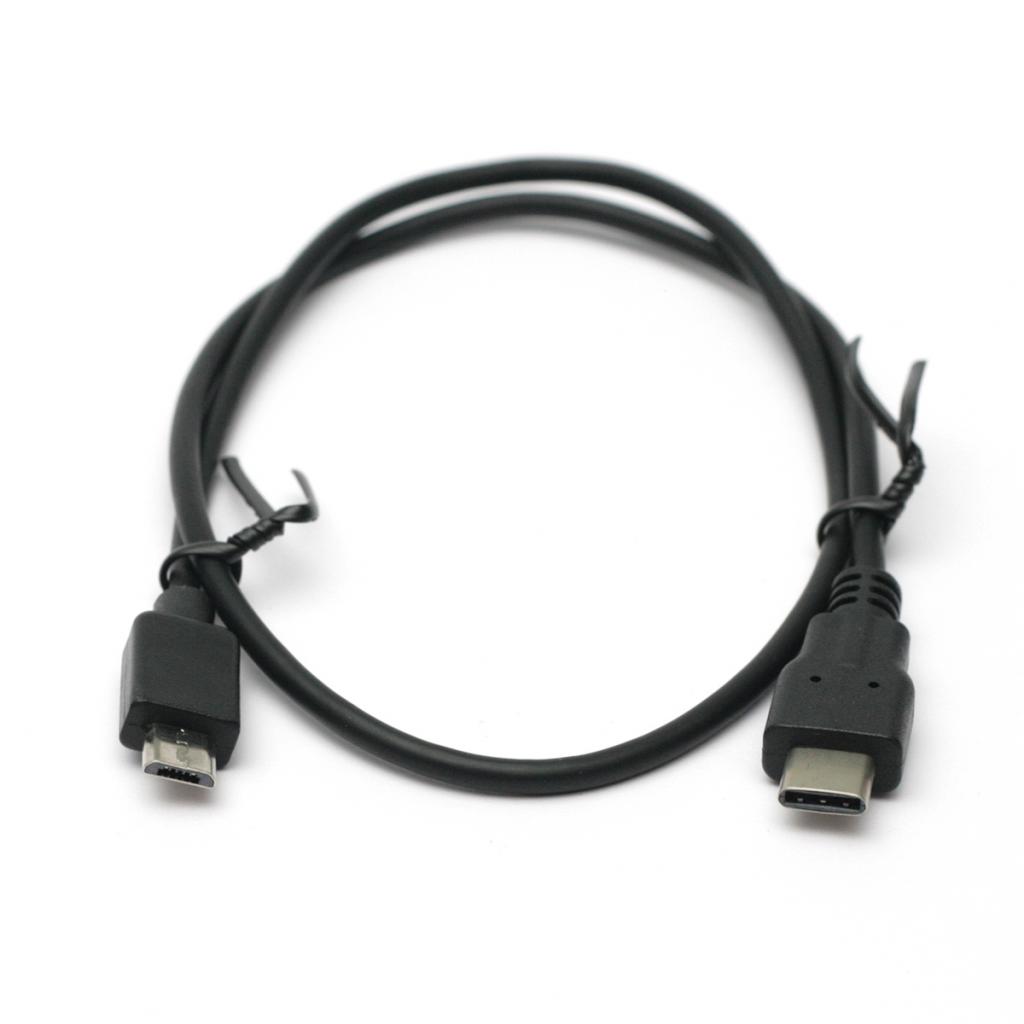 Дата кабель USB-C to Micro 5P 0.3m PowerPlant (KD00AS1259) - фото 1