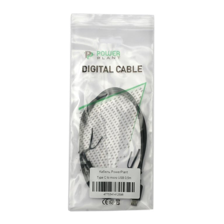 Дата кабель USB-C to Micro 5P 0.3m PowerPlant (KD00AS1259) - фото 2