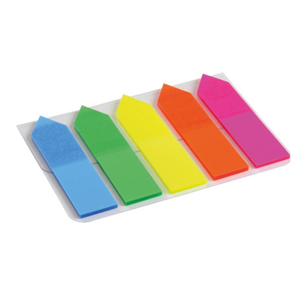 Стікер-закладка Axent Plastic bookmarks 5х12х50mm, 125шт, arrows, neon colors mix (2440-02-А) - фото 1