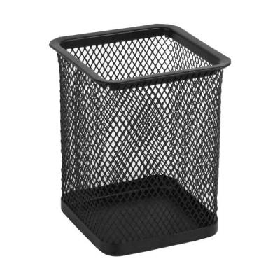 Підставка для ручок Axent square 80х80х100мм, wire mesh, black (2111-01-A) Підставка для ручок Axent square 80х80х100мм, wire mesh, black (2111-01-A)