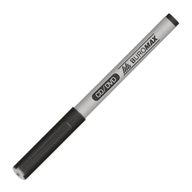 Маркер Buromax CD/DVD "JOBMAX", black, 0.6мм (BM.8701-01) - фото 1