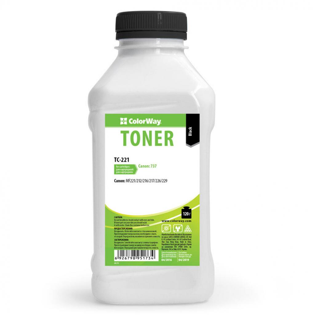 Тонер Canon 737, для MF221/212 (120g) ColorWay (TC-221) Тонер Canon 737, для MF221/212 (120g) ColorWay (TC-221)