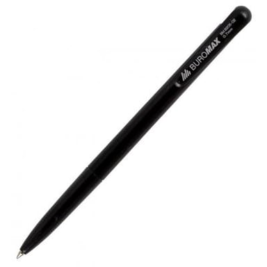 Ручка кулькова Buromax retractable JOBMAX, 0.7 мм, black (BM.8205-02) - фото 1