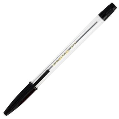 Ручка кулькова Buromax non-retractable JOBMAX Corvina, black (BM.8117-02) - фото 1