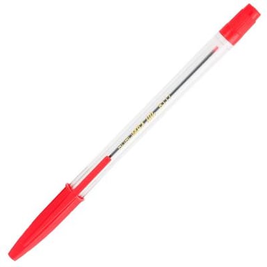 Ручка кулькова Buromax non-retractable JOBMAX Corvina, red (BM.8117-03) - фото 1