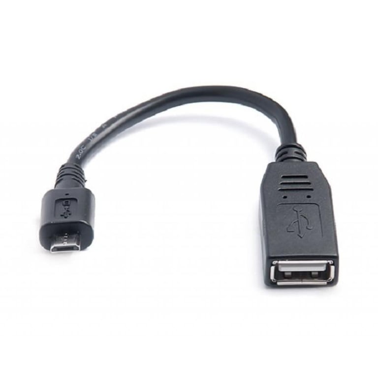 Дата кабель OTG USB 2.0 AF to Micro 5P 0.1m REAL-EL (EL123500014) - фото 2