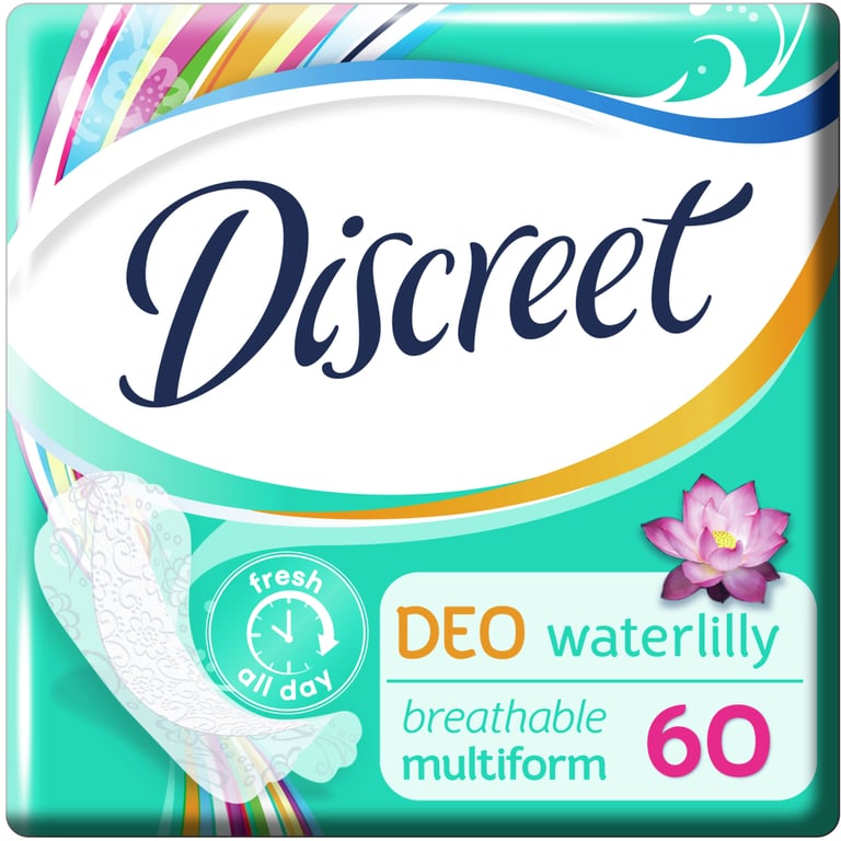 Щоденні прокладки Discreet Deo Water Lily 60 шт. (8001090170354/8700216152983) - фото 3
