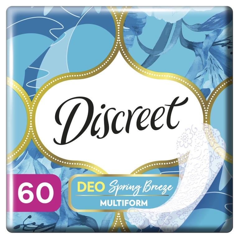 Щоденні прокладки Discreet Deo Spring Breeze 60 шт. (8001090170316/8700216153096) - фото 1