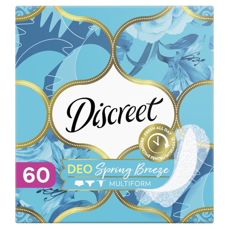 Щоденні прокладки Discreet Deo Spring Breeze 60 шт. (8001090170316/8700216153096) - фото 2