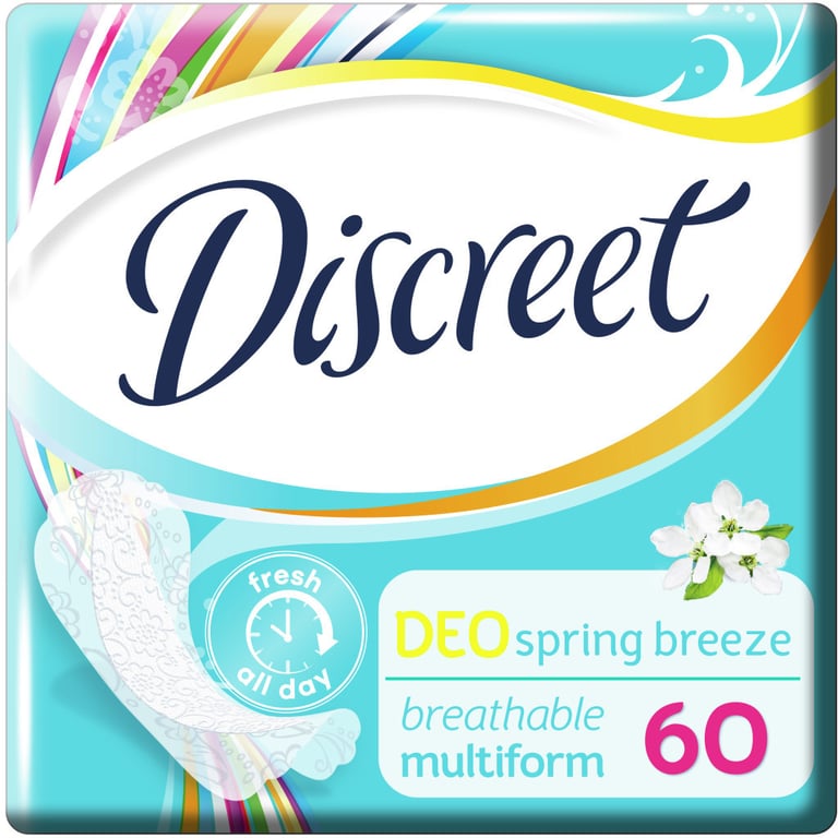 Щоденні прокладки Discreet Deo Spring Breeze 60 шт. (8001090170316/8700216153096) - фото 3