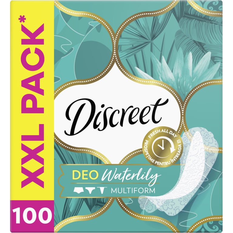 Щоденні прокладки Discreet Deo Water Lily 100 шт. (8001090162274/8700216152921) - фото 2