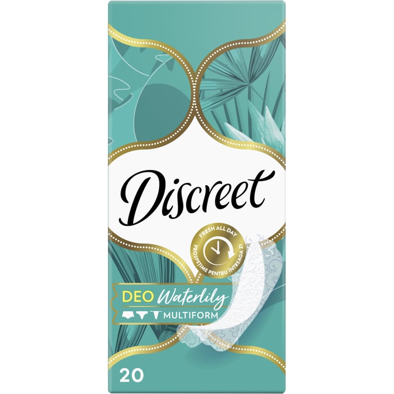 Щоденні прокладки Discreet Deo Water Lily 20 шт. (4015400107835/8700216152846) - фото 2