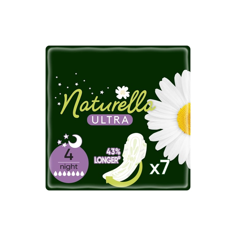 Гігієнічні прокладки Naturella Ultra Night (Розмір 4) 7 шт. (4015400435846) - фото 1