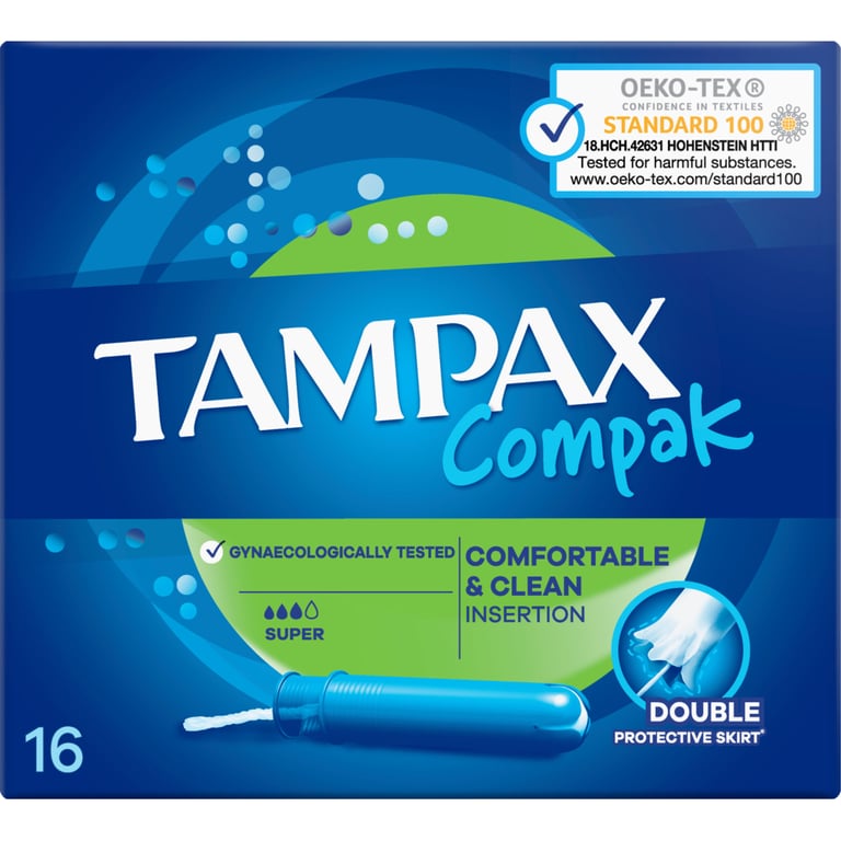 Тампони Tampax Compak Super з аплікатором 16 шт. (4015400219712/4015400219743) - фото 3
