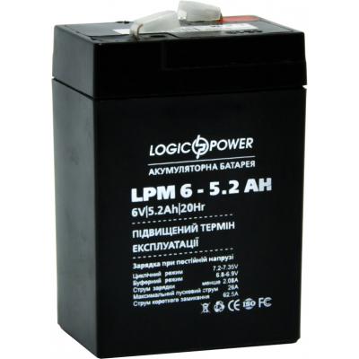 Батарея до ДБЖ LogicPower LPM 6В 5.2 Ач (4158) - фото 2