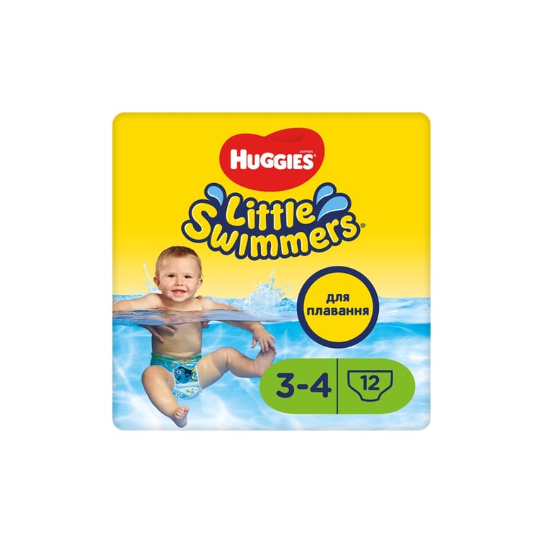 Підгузки Huggies Little Swimmer 3-4 (7-15 кг) 12 шт (36000183399) - фото 1