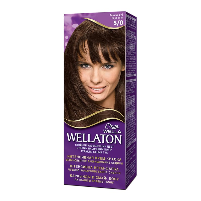 Фарба для волосся Wellaton 5/0 Темний дуб (4056800756704/4056800756827) - фото 1