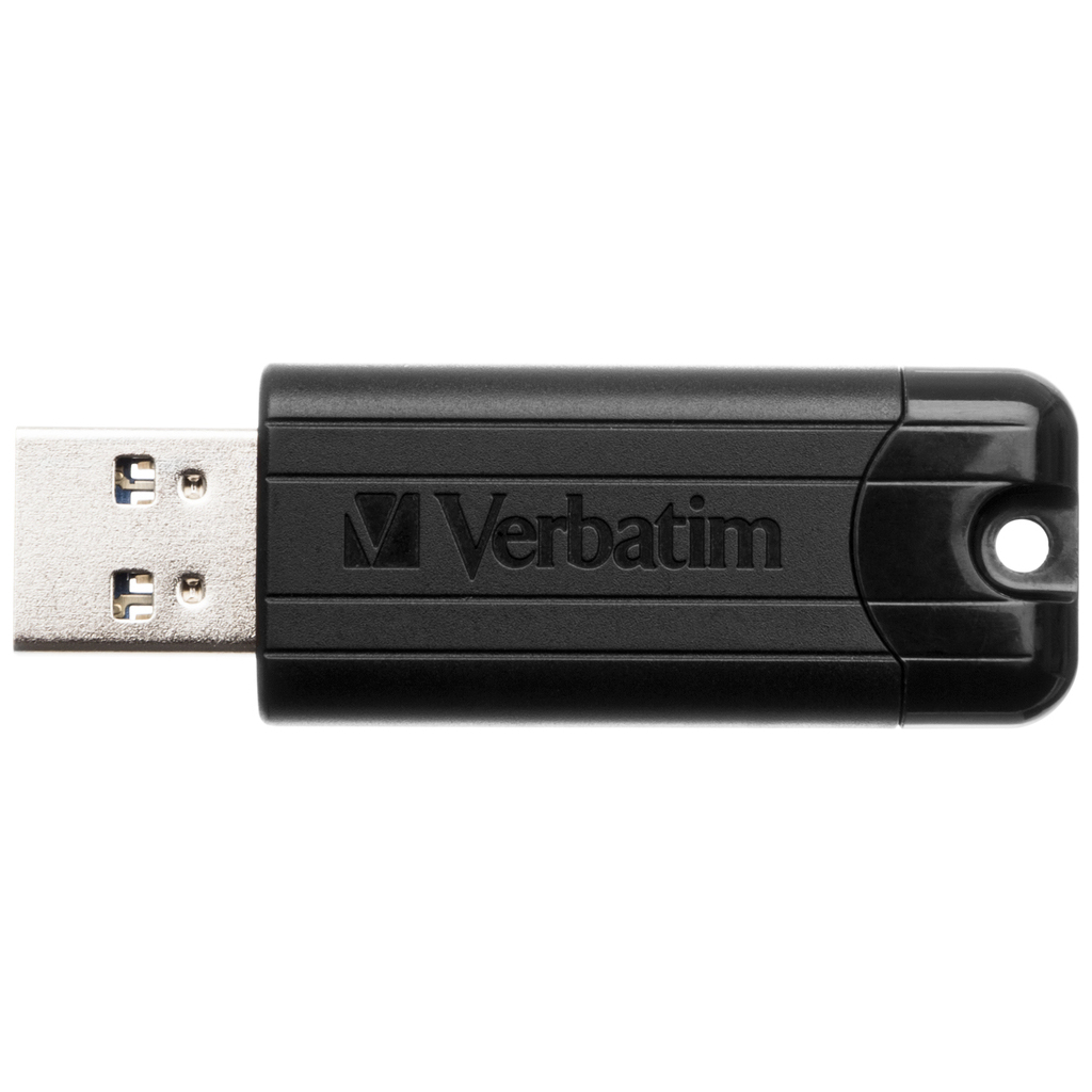 USB флеш накопичувач Verbatim 16GB PinStripe Black USB 3.2 (49316) - фото 2 USB флеш накопичувач Verbatim 16GB PinStripe Black USB 3.2 (49316) - фото 2