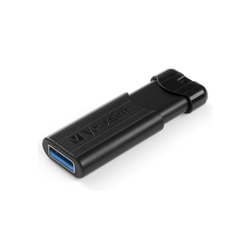 USB флеш накопичувач Verbatim 16GB PinStripe Black USB 3.2 (49316) - фото 3 USB флеш накопичувач Verbatim 16GB PinStripe Black USB 3.2 (49316) - фото 3